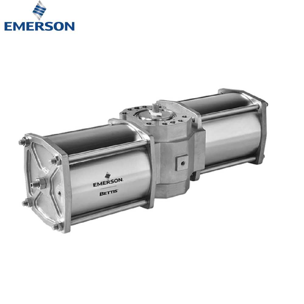 Emerson Bettis RGS QSeries Valve Operating System VOS with Pneumatic Rack and Pinion Actuator
