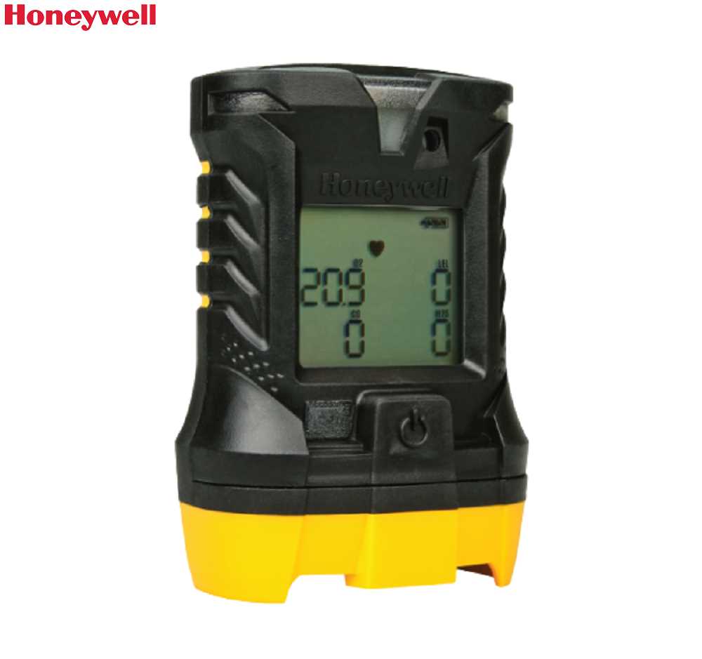 Honeywell Iq Force Portable CO/ LEL/ H2S/ O2 Gas Detector (Yellow