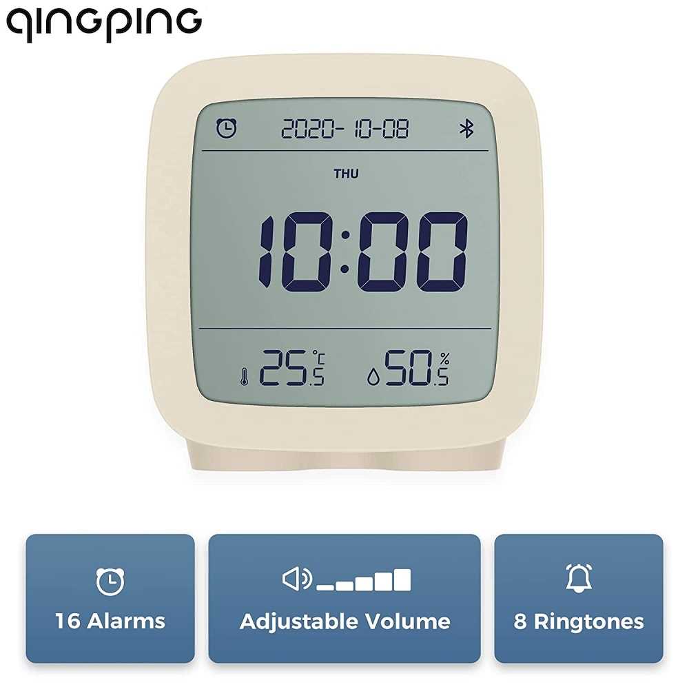 Qingping CGD1 Smart Bluetooth Digital Alarm Clock with Temperature