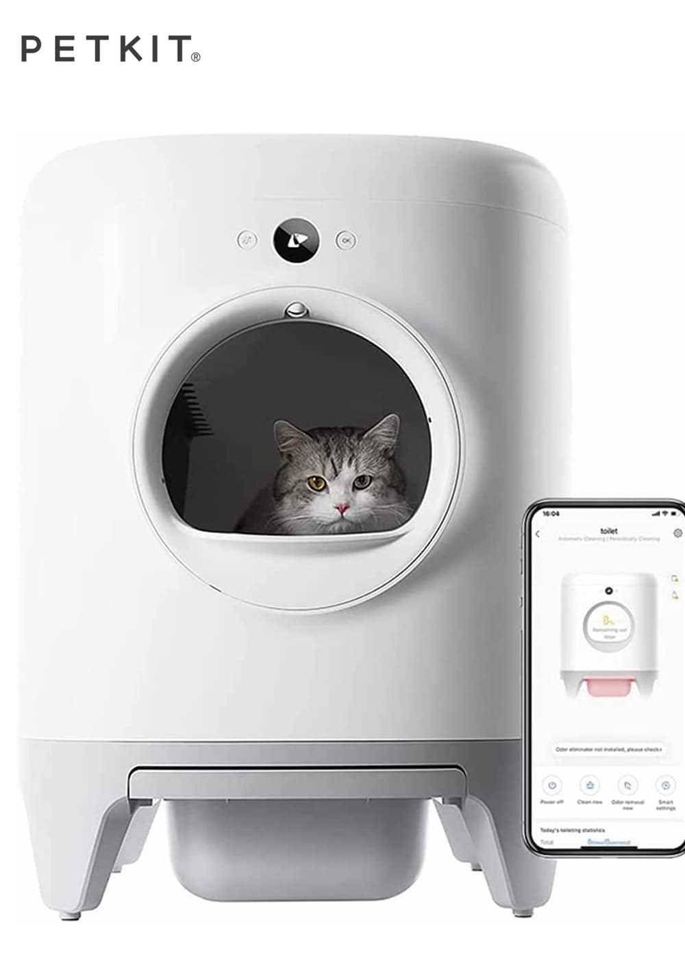 Petkit Pura X SelfCleaning Cat Litter Box With Mat Online at Best