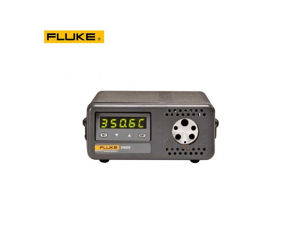 Fluke 9100S Calibrator Handheld Dry Well With RS232 Interface Grey