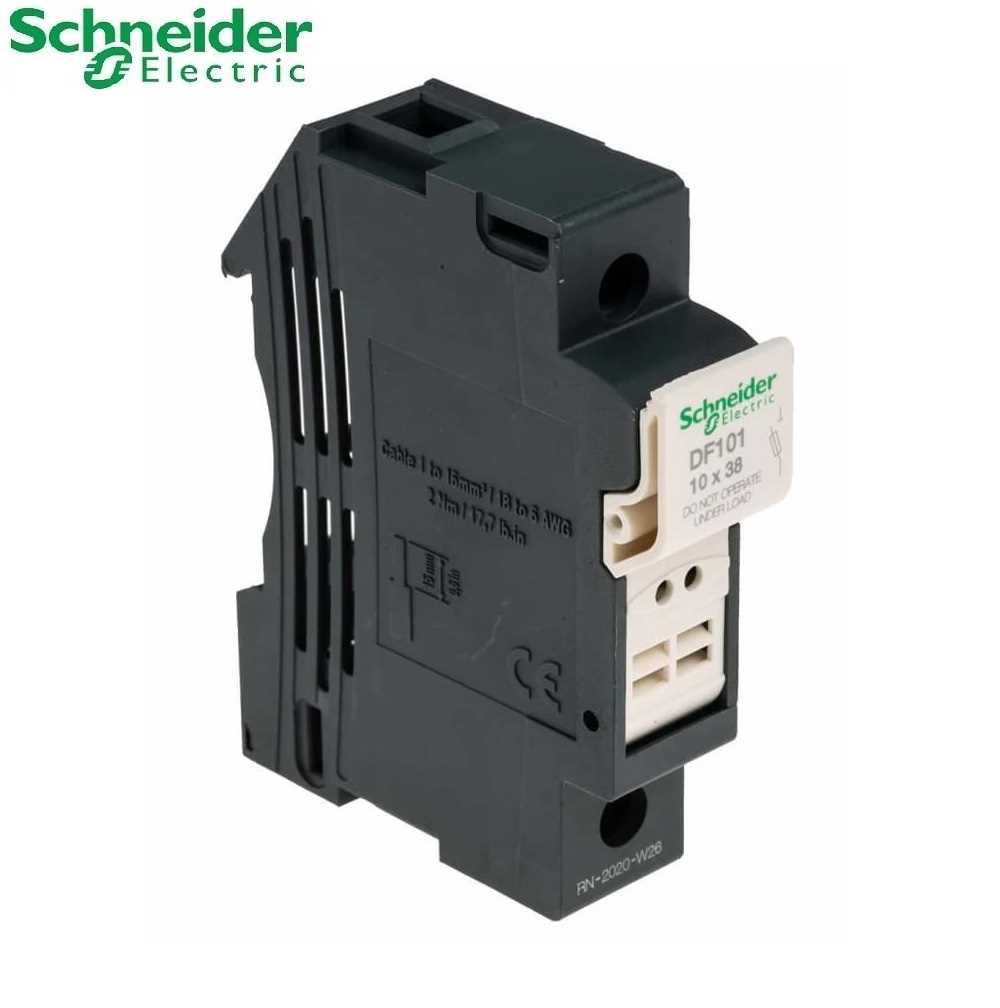 Schneider Electric DF101 TeSys DF, 1P, 32A, 690VAC Fuse Carrier (Black