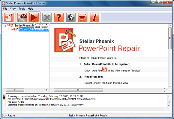 Repair PowerPoint Files With Stellar Phoenix PowerPoint Repair