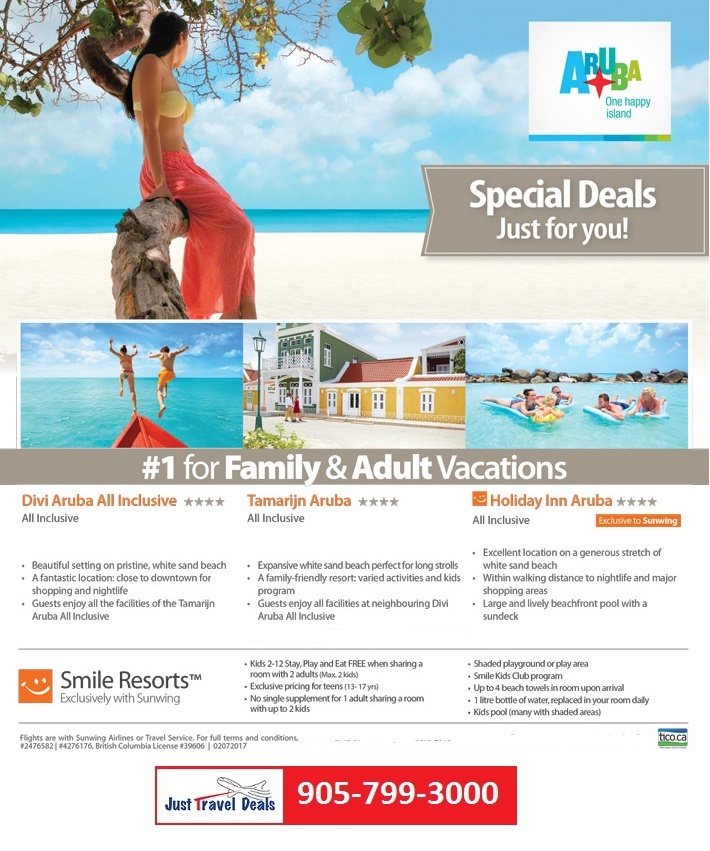 Aruba vacations Special Deals just for you!