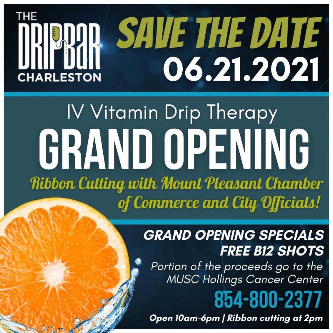 THE DRIPBaR Charleston Grand Opening! 1952 Long Grove Drive, Mount