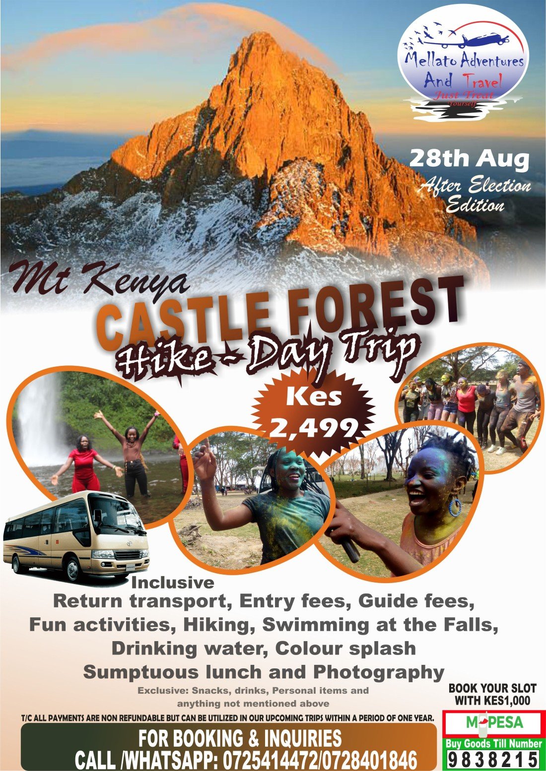 CASTLE FOREST MT KENYA DAY HIKE AND ROAD TRIP EDITION 3 Tickets