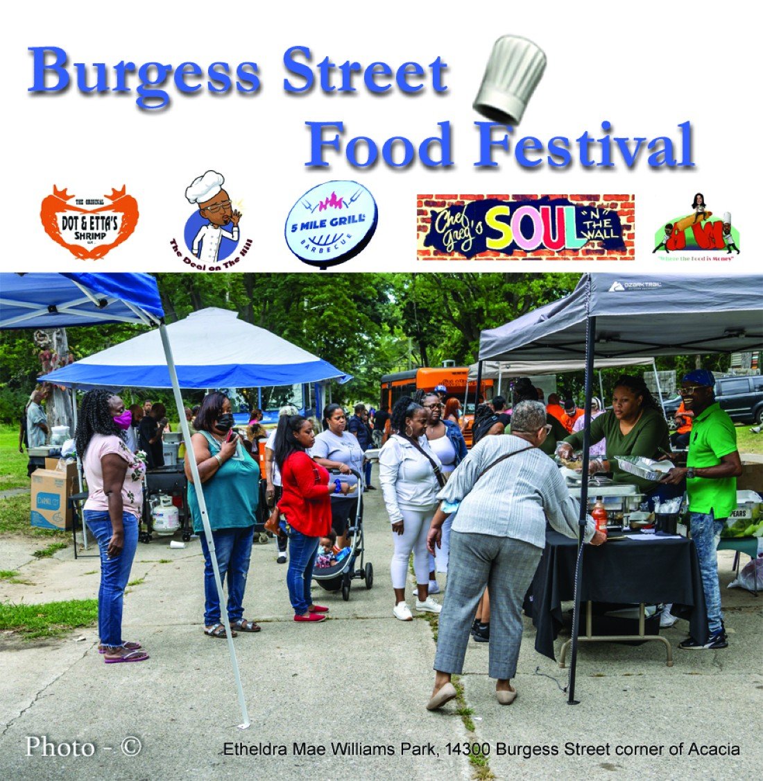 Burgess Street Food Festival Tickets Etheldra Mae Williams Park
