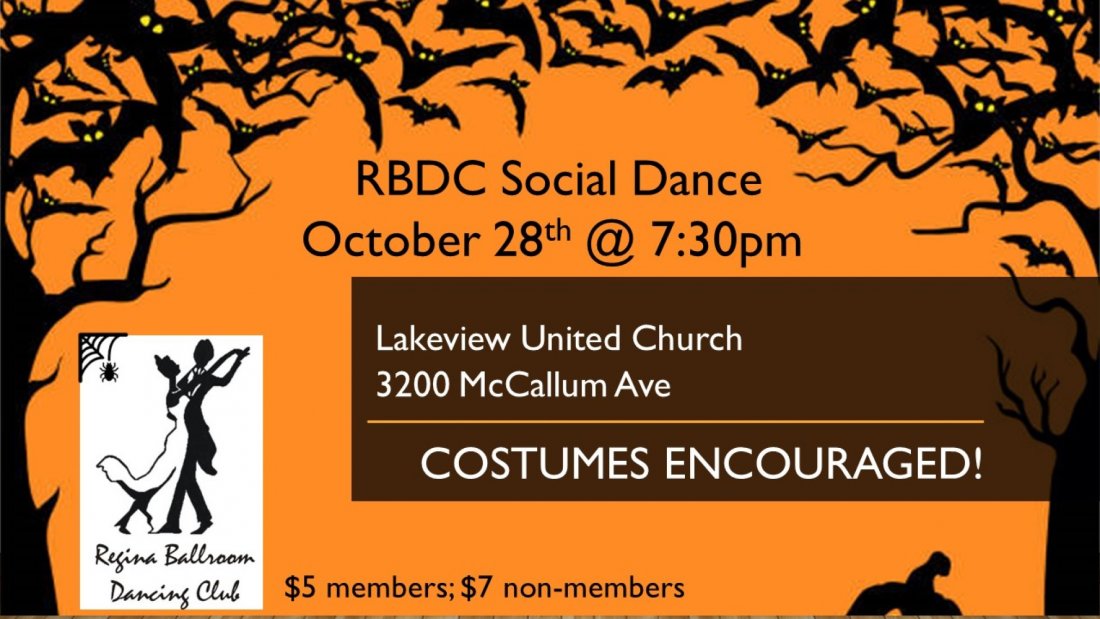 Regina ballroom Dance Halloween event Tickets Lakeview United Church
