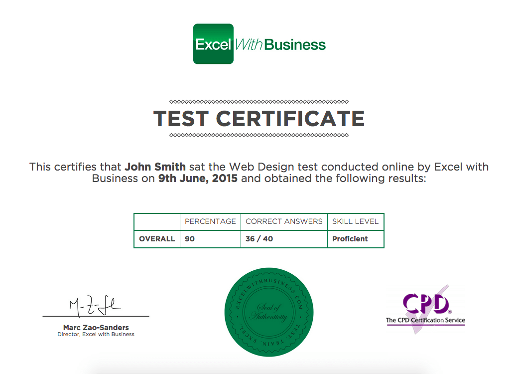 Approach Excel with Business