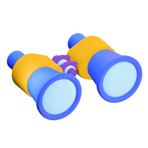 Binoculars, search, find 3D illustration Download on Iconfinder