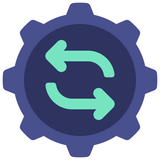 Repeat, process, corporate, processes, processing, repeated icon