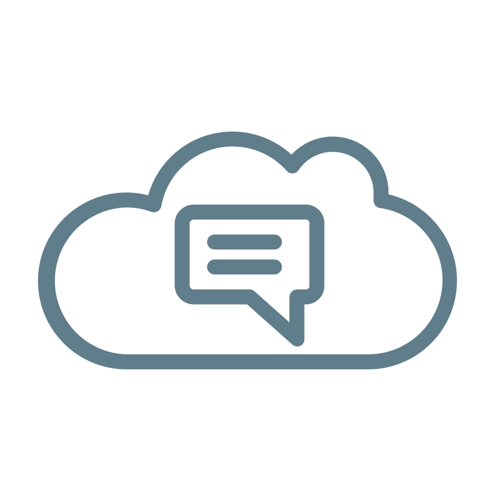 Chat cloud, cloud, cloud service, cloud storage, conversation, message