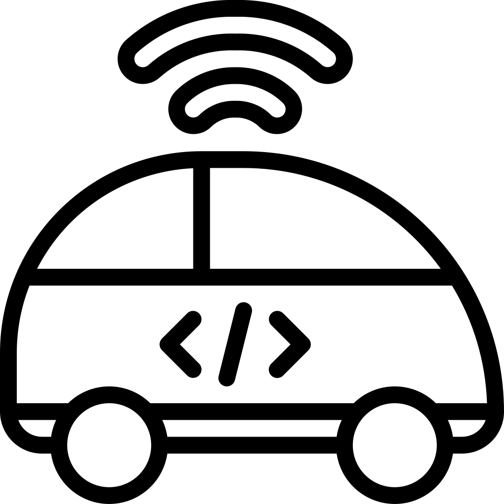 Autonomous, code, programming, developer, self, driving icon Download