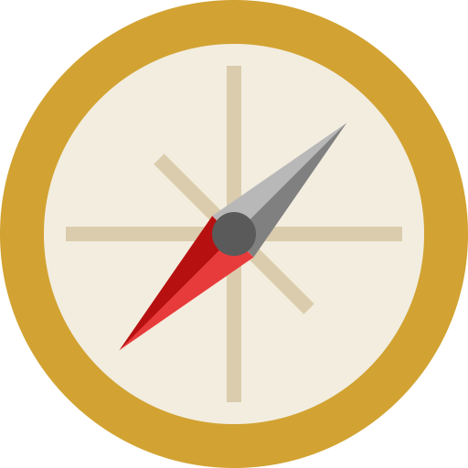 Compass, arrow, direction, location, navigate, navigation, pointer icon Free download
