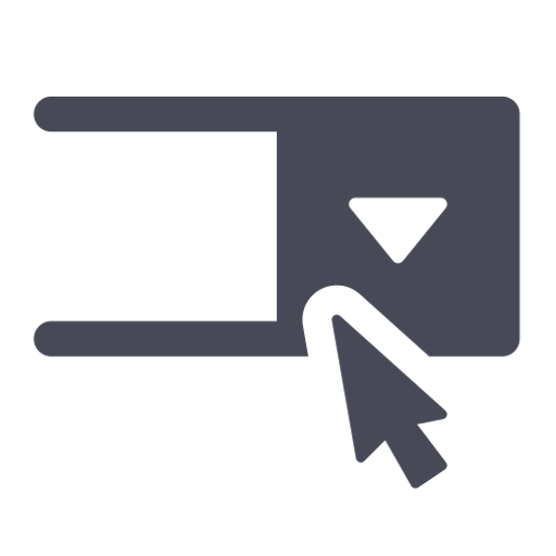 Drop, dropdown, menu, navigation, select, selection icon Download on