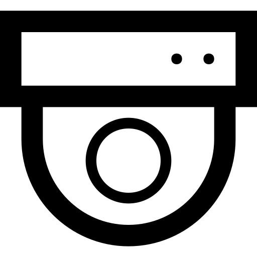 Camera, dome cam icon