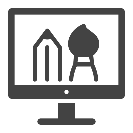 Creative, graphic design, web design icon