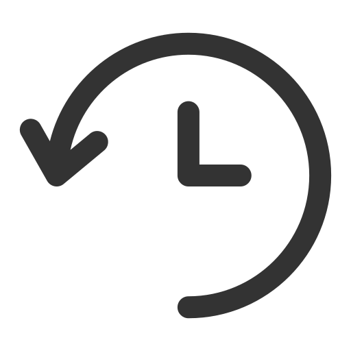 Basic, outline, reset clock, ui icon Free download