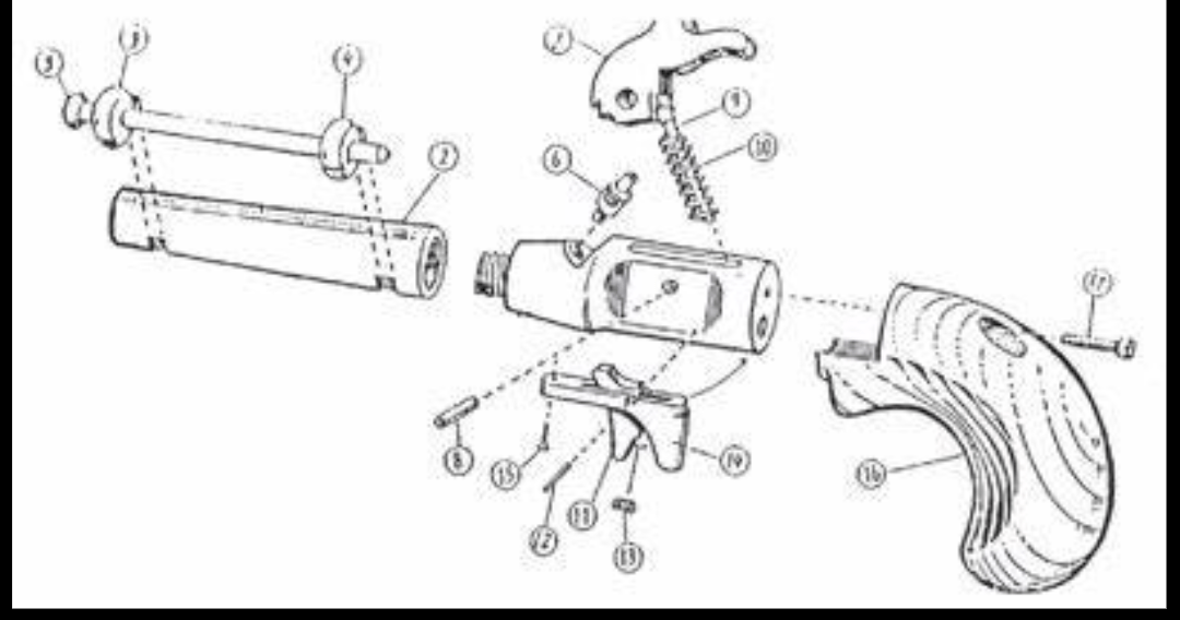 WITHDRAWN - Parts Unknown(classic arms?) screw pistol derringer | The