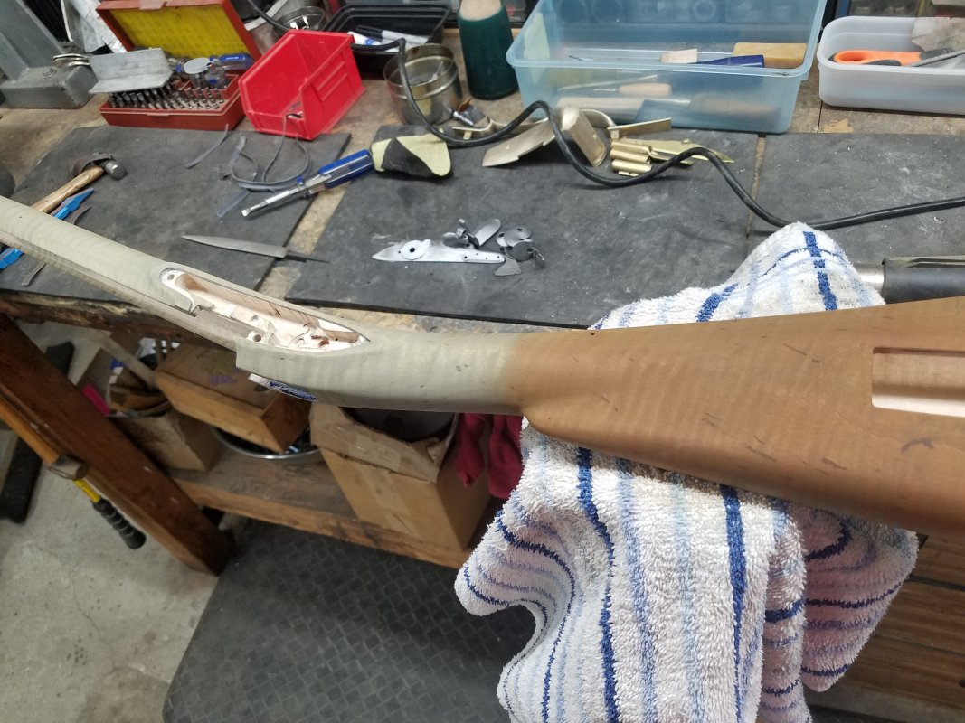 Finishing a Kibler stock The Muzzleloading Forum