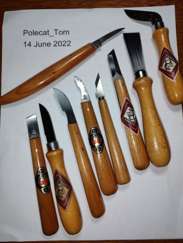 SOLD 9 Piece German wood carving set The Muzzleloading Forum