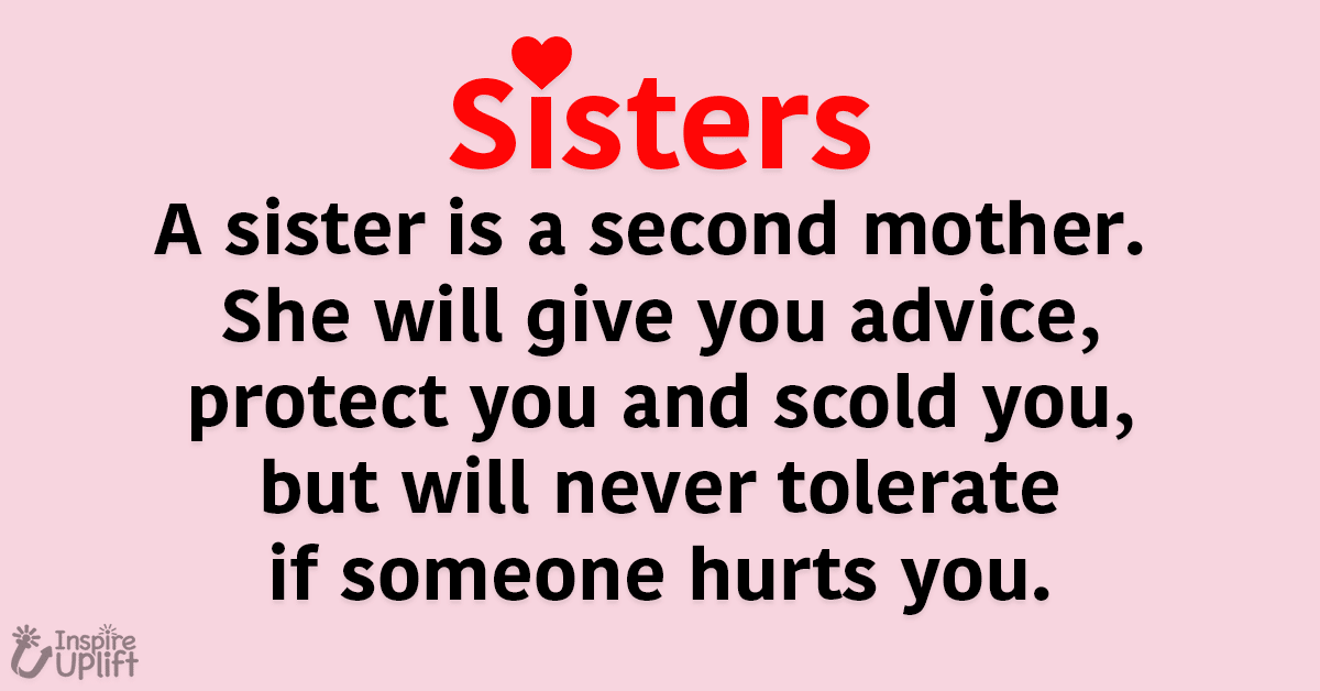 Big Sister Second Mom Quotes A Sister is a second Mother...