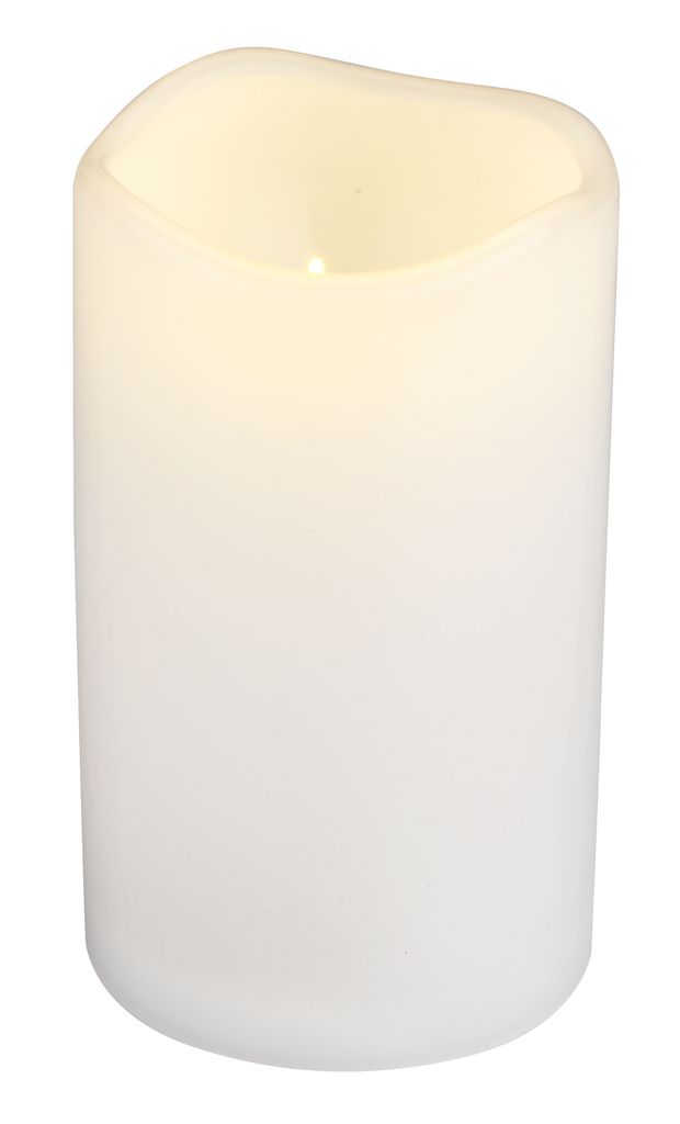 LED pillar candle SOREN D8xH10cm white JYSK