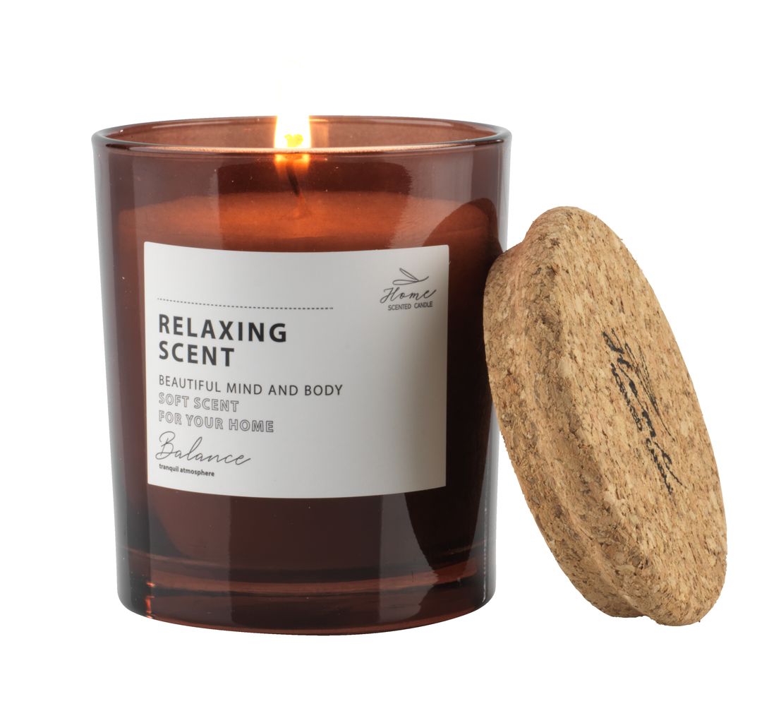 Scented candle JENS D7xH8cm w/lid JYSK