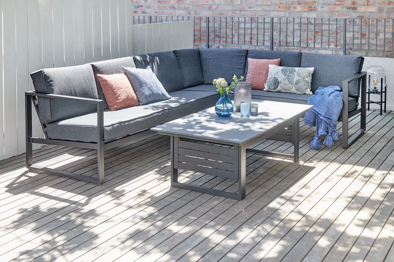 Herstellung tief Universal lounge set vonge 6 pers schwarz Sektion