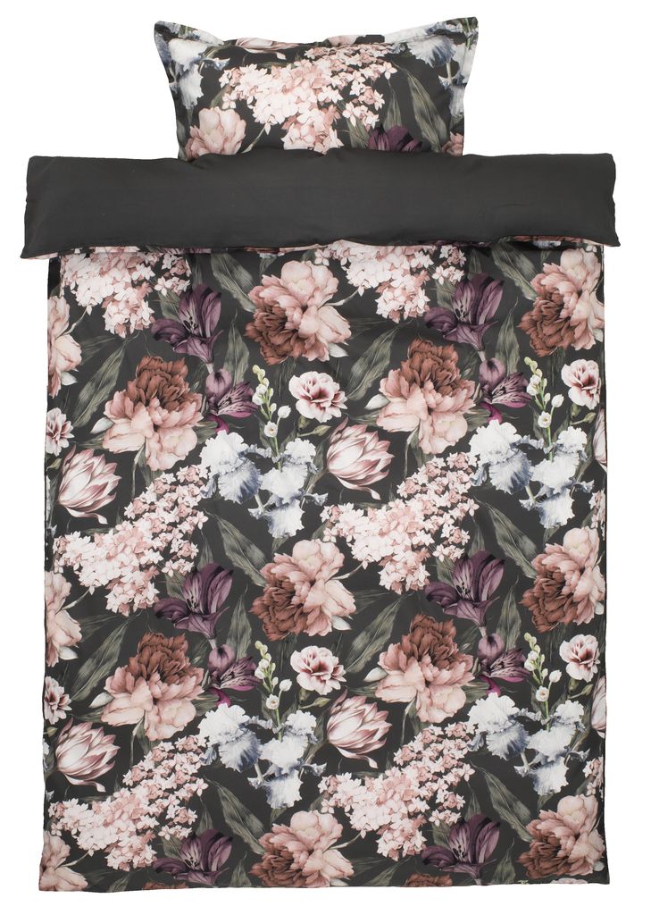 Duvet cover set ELLA sateen Single purple JYSK