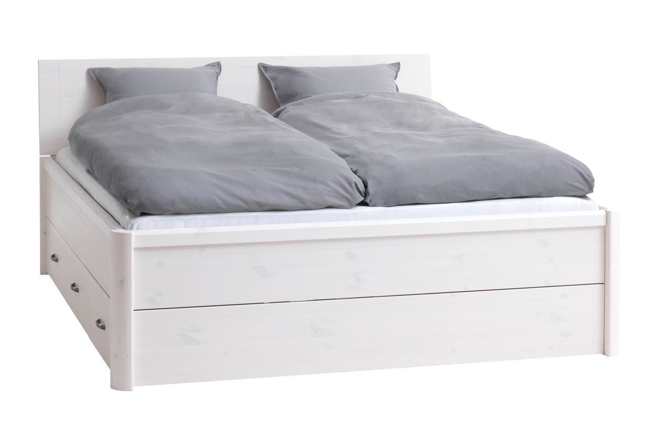 Bettgestell LYNGBY 200x200 weiß JYSK