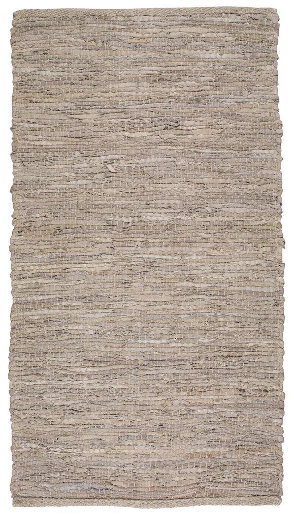 Rug KEJSERKRONE leather 65x120 grey JYSK