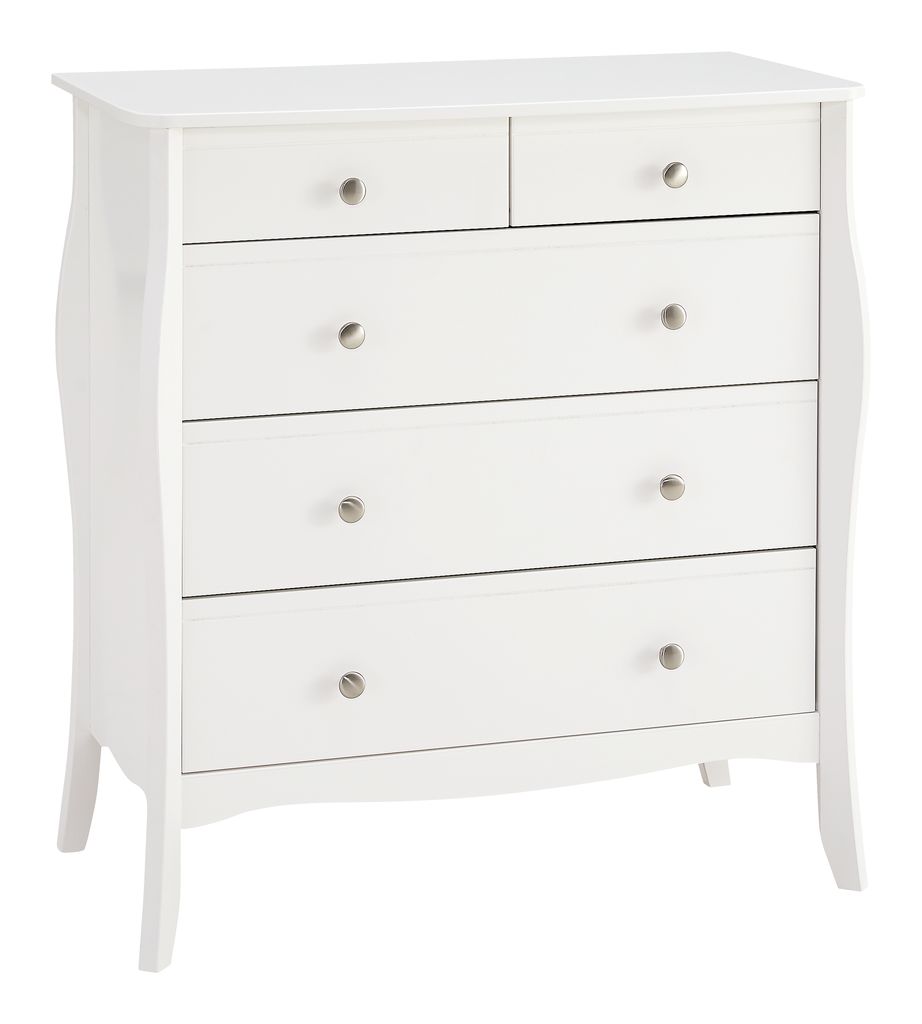 Kommode LEMVIG 5 Schubladen weiß JYSK