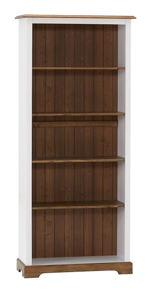Regal WIEN 5 Böden weiß/braun JYSK