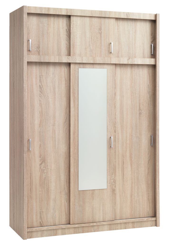 Wardrobe EVETOFTE 143x220 oak JYSK