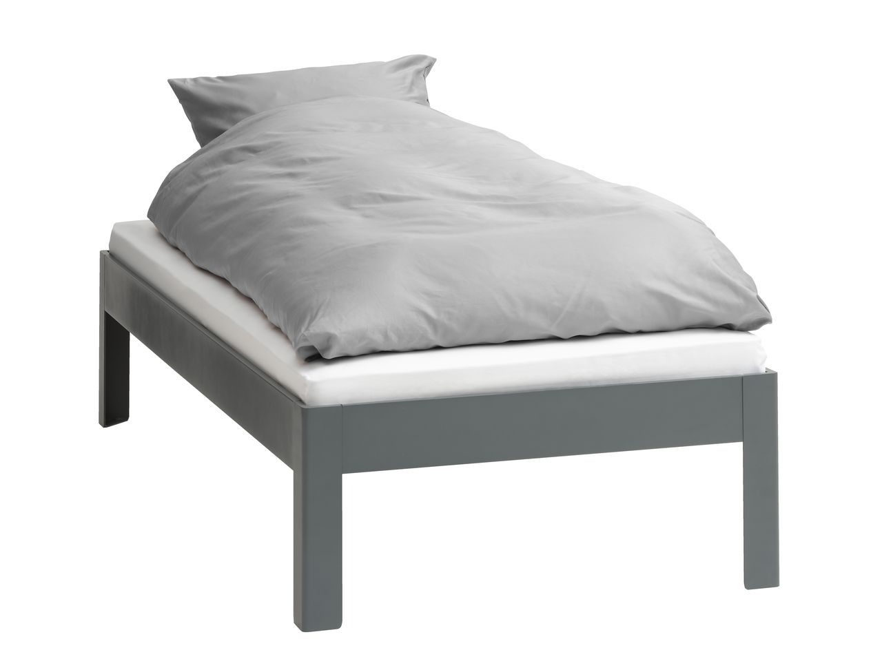 Bed frame KILDEN Single dark grey JYSK