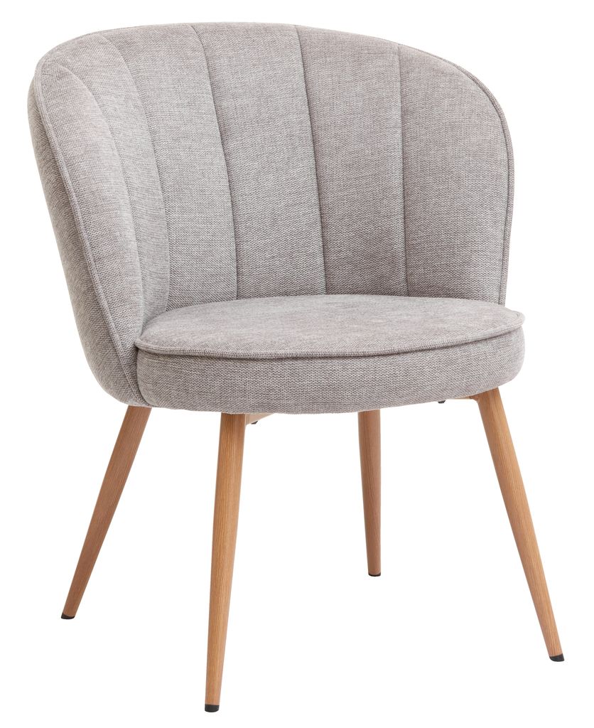 Armchair HOLMDRUP grey/oak JYSK