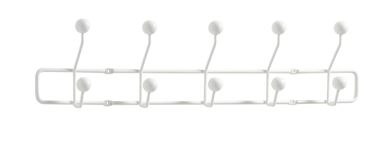 Coat rack GREVINGE 5+5 hooks white JYSK