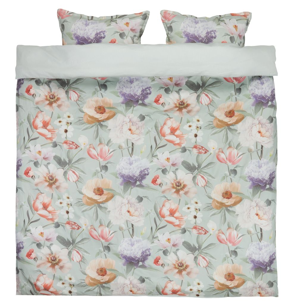 Sateen duvet cover set ERNA King rose JYSK