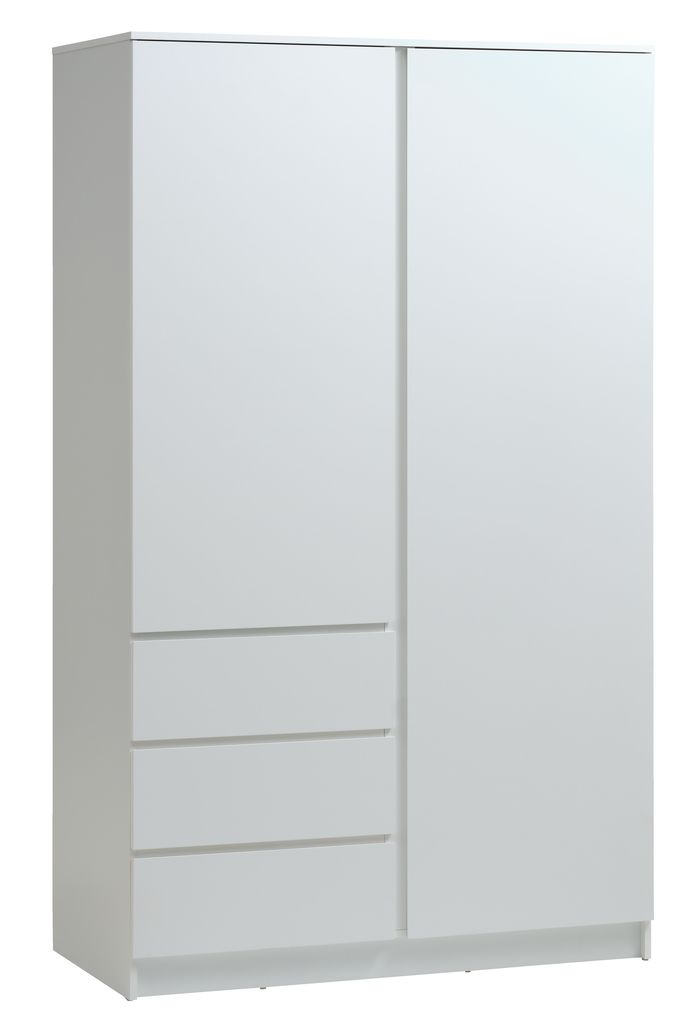 Garderobe LIMFJORDEN 120x200 combi blanc JYSK