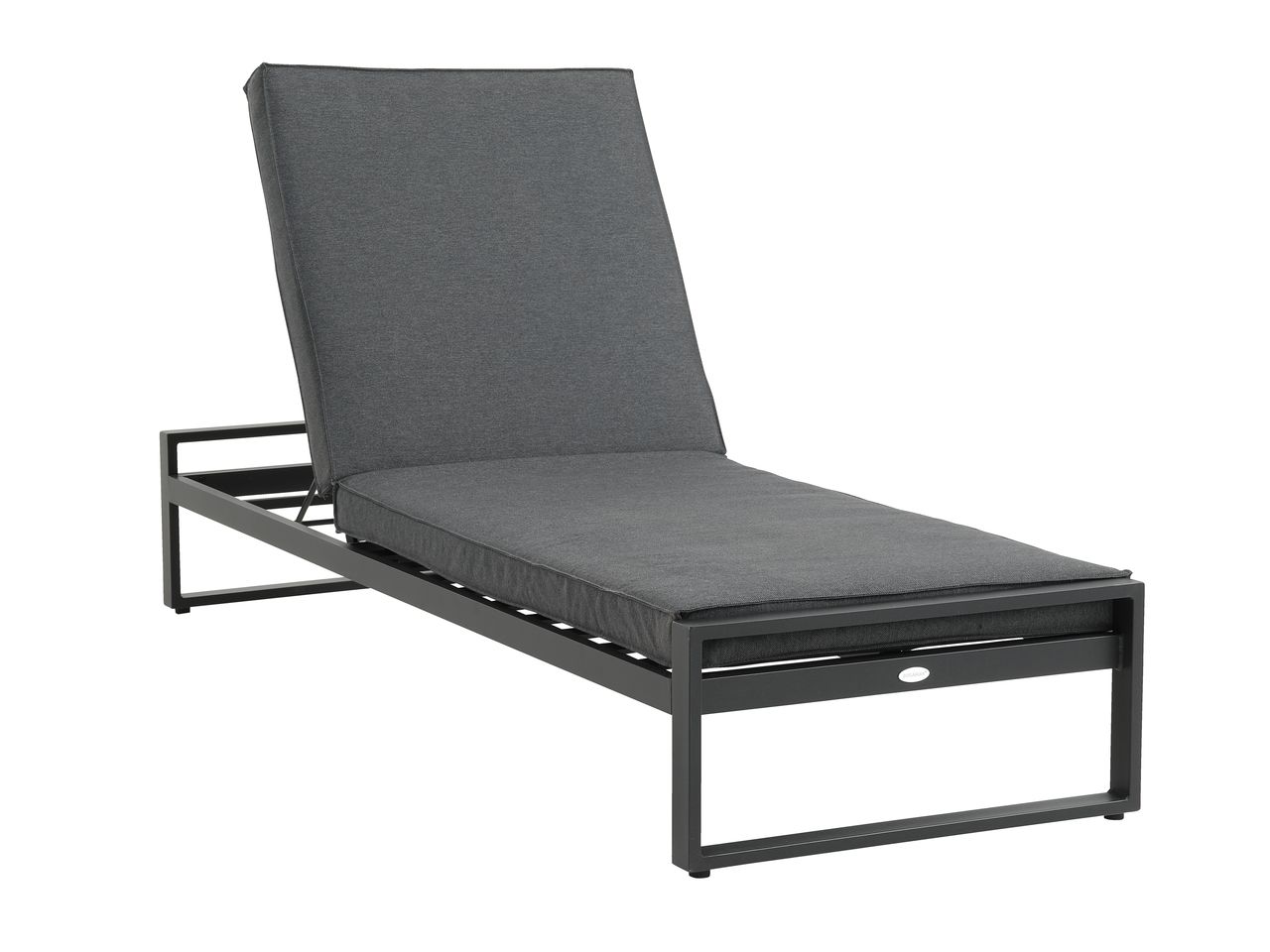 Sun lounger VONGE W75xL210 quickdry black JYSK