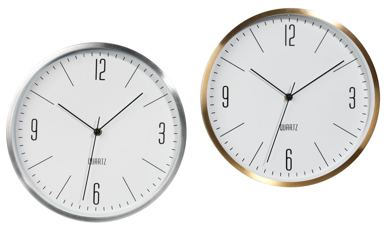 Wall clock HALVOR D30x4cm ass. JYSK
