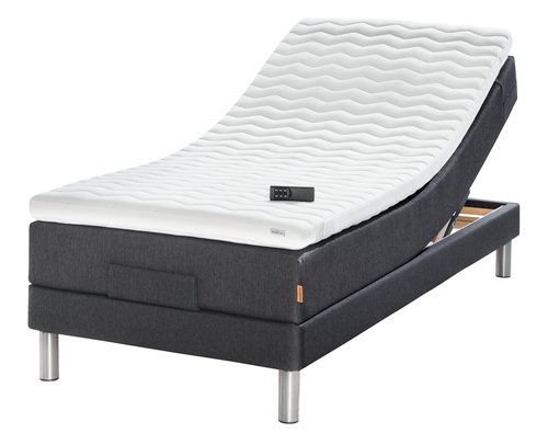 jysk ställbar säng Ställbar 90X200 Gold E40 Latex Grå-40 | Jysk