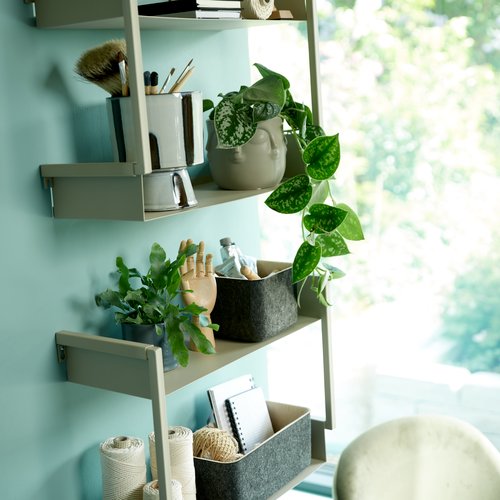 Wall shelf ASSENS 2 shelves light sand JYSK