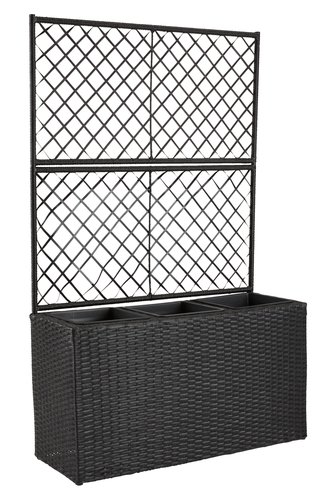 blomlåda med spalje jysk Blomlåda Trana B30Xl83Xh130 Svart | Jysk