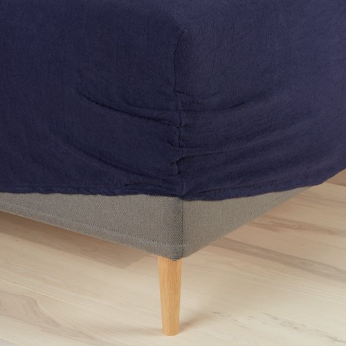Jysk Plastad Frotté Frottélaken 90x200x35cm marine JYSK