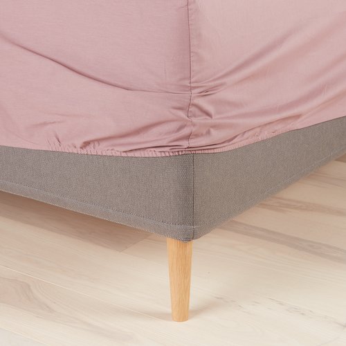 Fitted sheet DBL taupe JYSK
