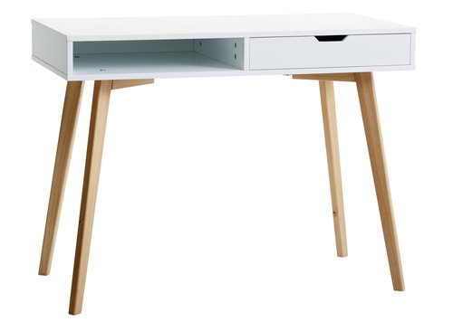 Radni Stol Jysk Desk Tamholt 50X100 White/Natural | Jysk