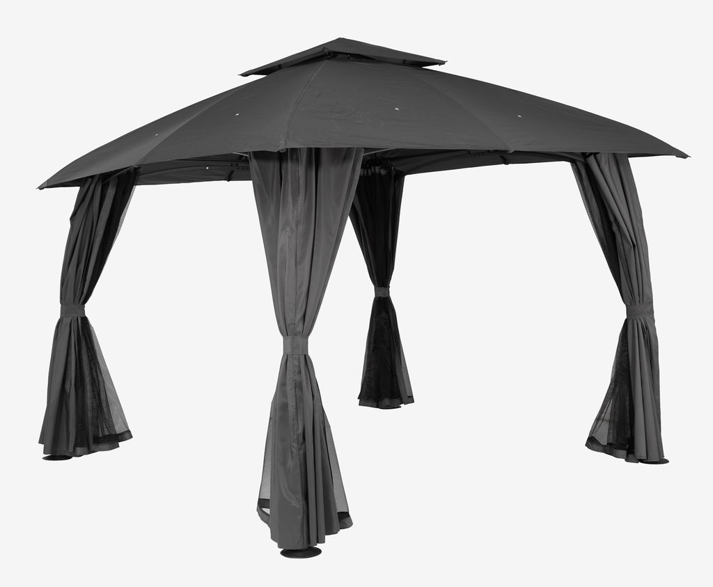 Gazebo SANKT HANS P300xL300 cm grigio JYSK