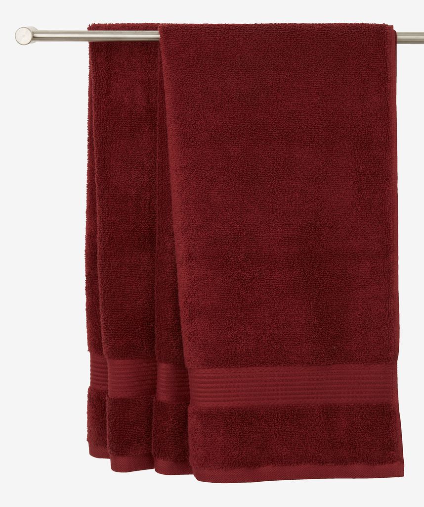 Hand towel KARLSTAD 50x100 burgundy JYSK